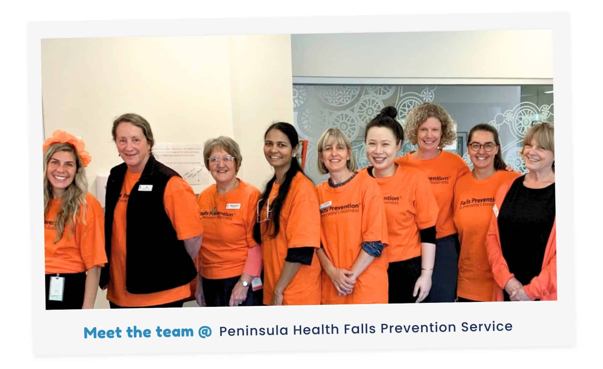 The team at the Peninsula Health Falls Prevention Service